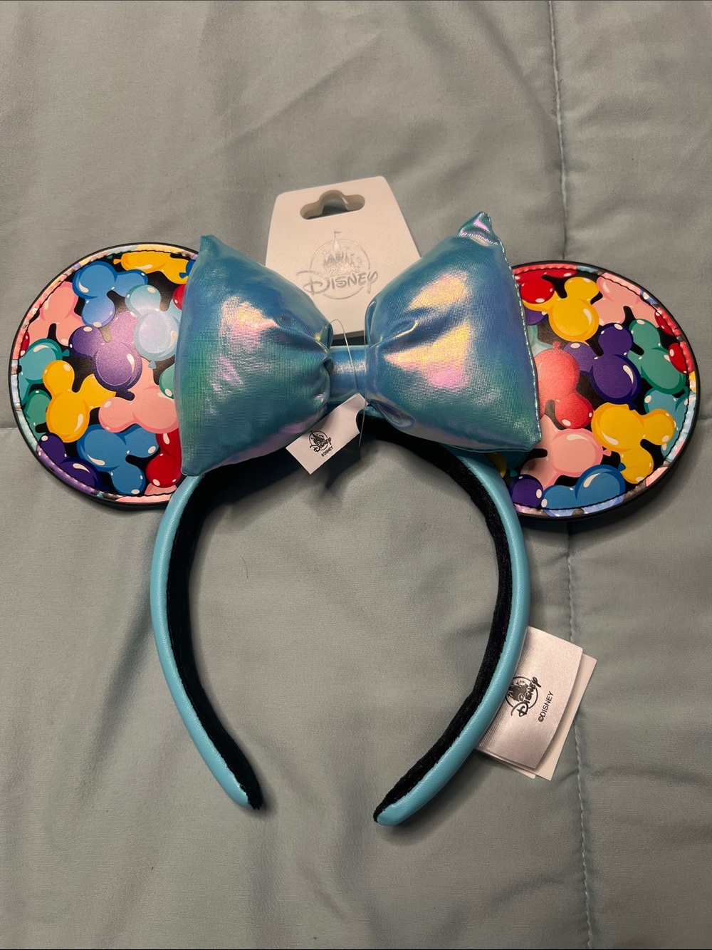 Disney Mickey Balloons Iridescent Bow Minnie Ear Headband